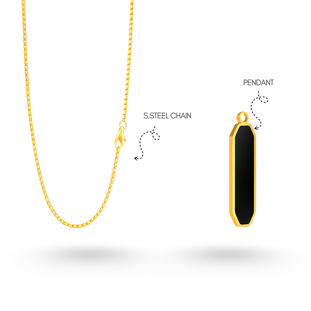 Flat Glass Pendant (GOLD)