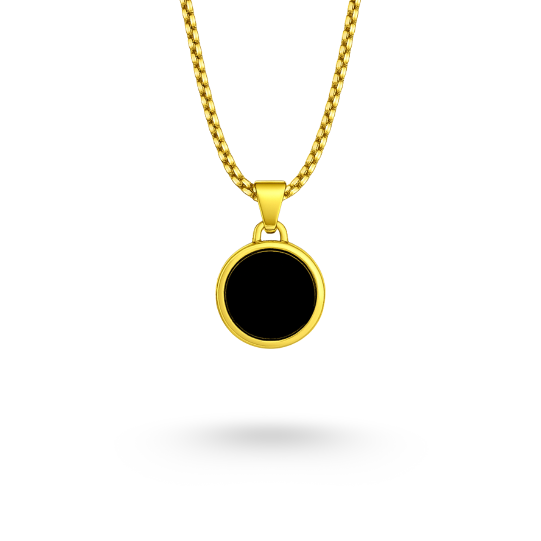 Round Glass Pendant (GOLD)