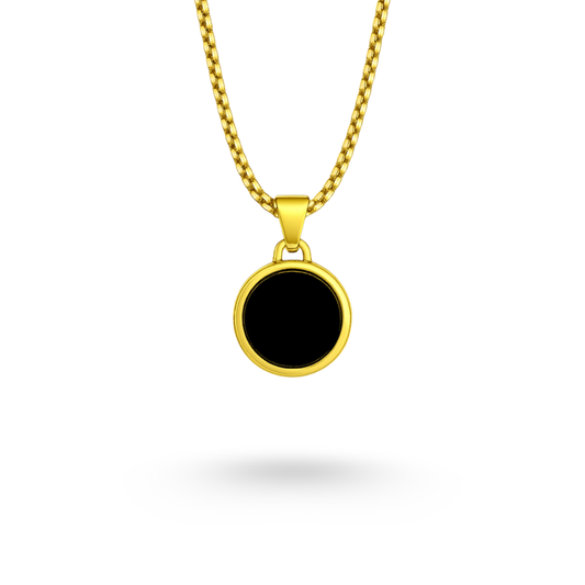 Round Glass Pendant (GOLD)